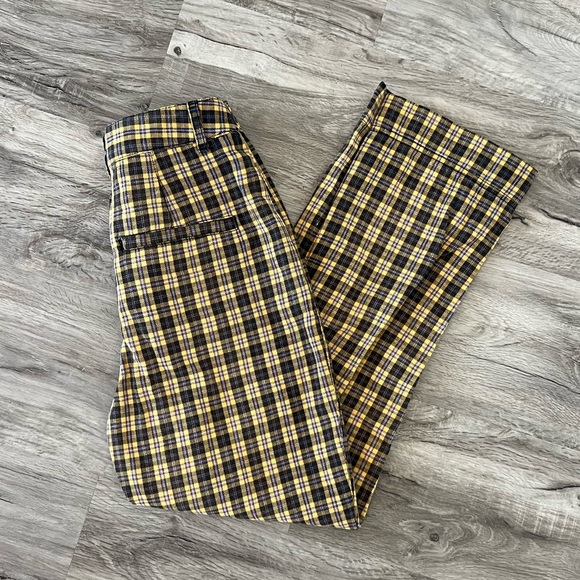 Free People Plaid Pants - Picture 1 of 7